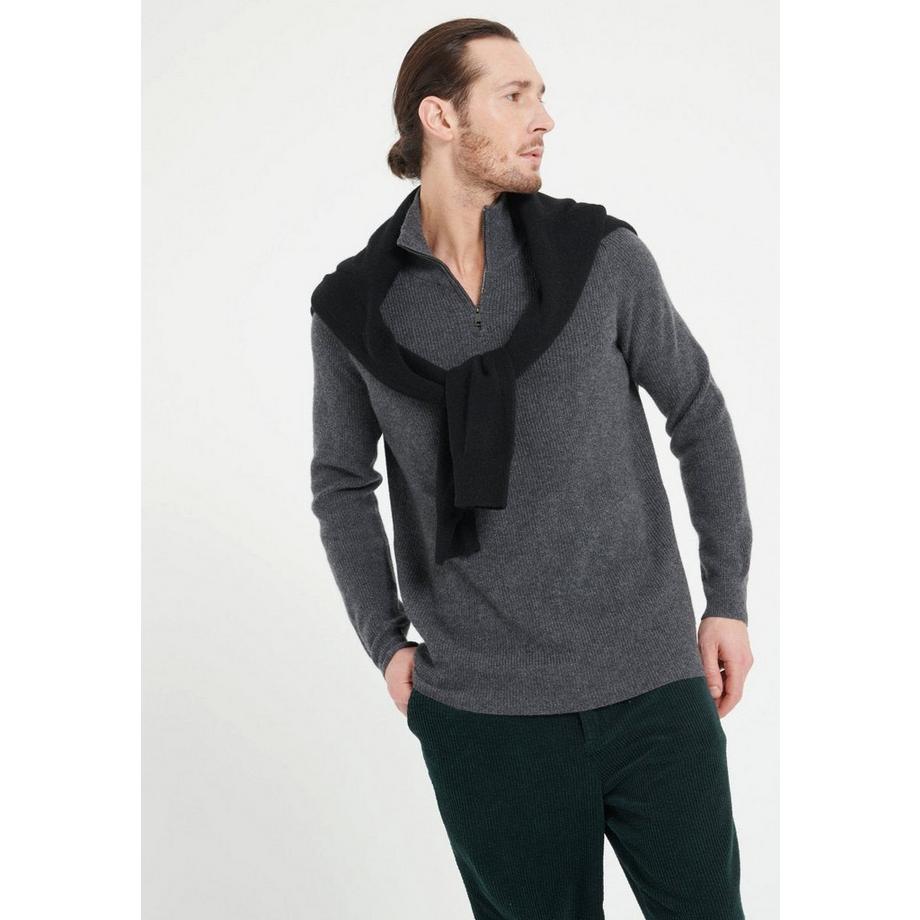 Studio Cashmere8 ZACH 2 Sweatshirt Cachemire Col Zippé  