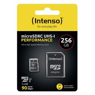 Intenso  Intenso microSD 256GB UHS-I Perf CL10| Performance Klasse 10 