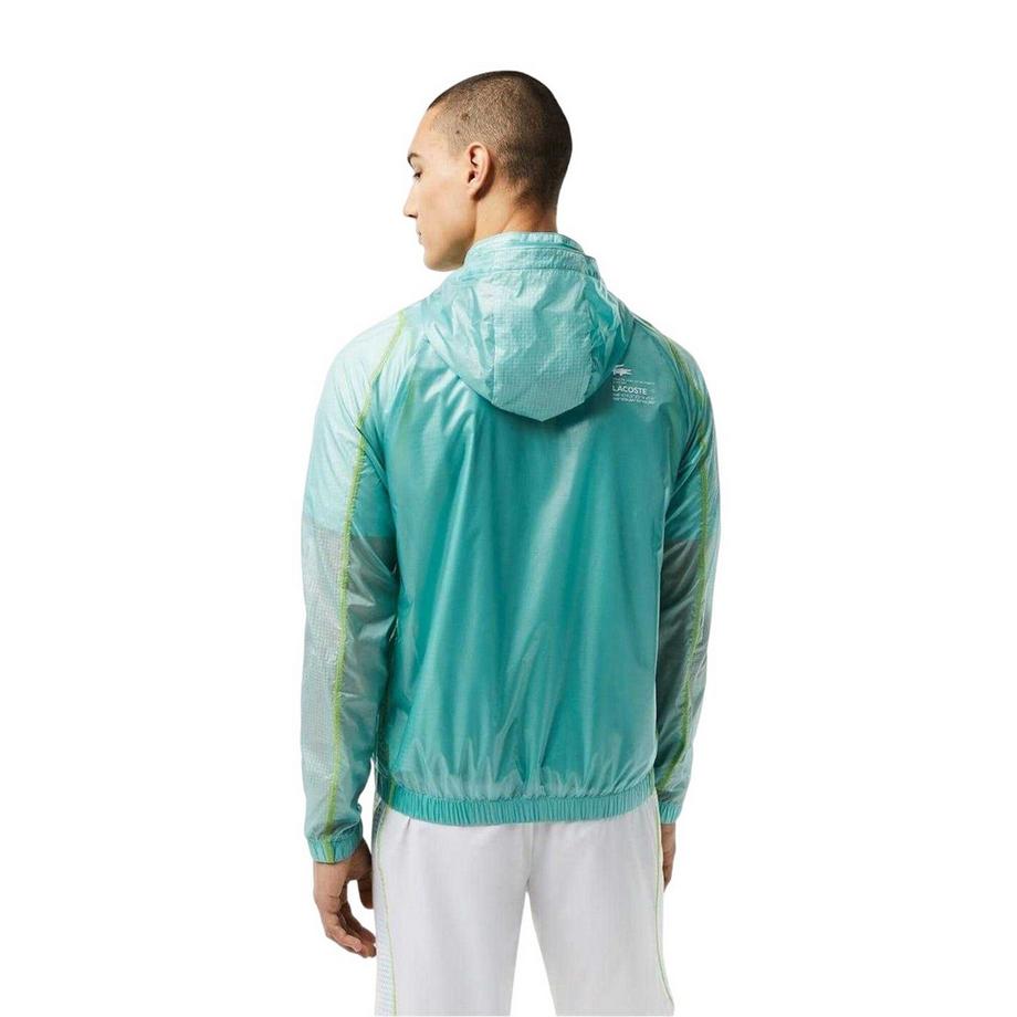LACOSTE Giacca con Cappuccio Stampa Coccodrillo  