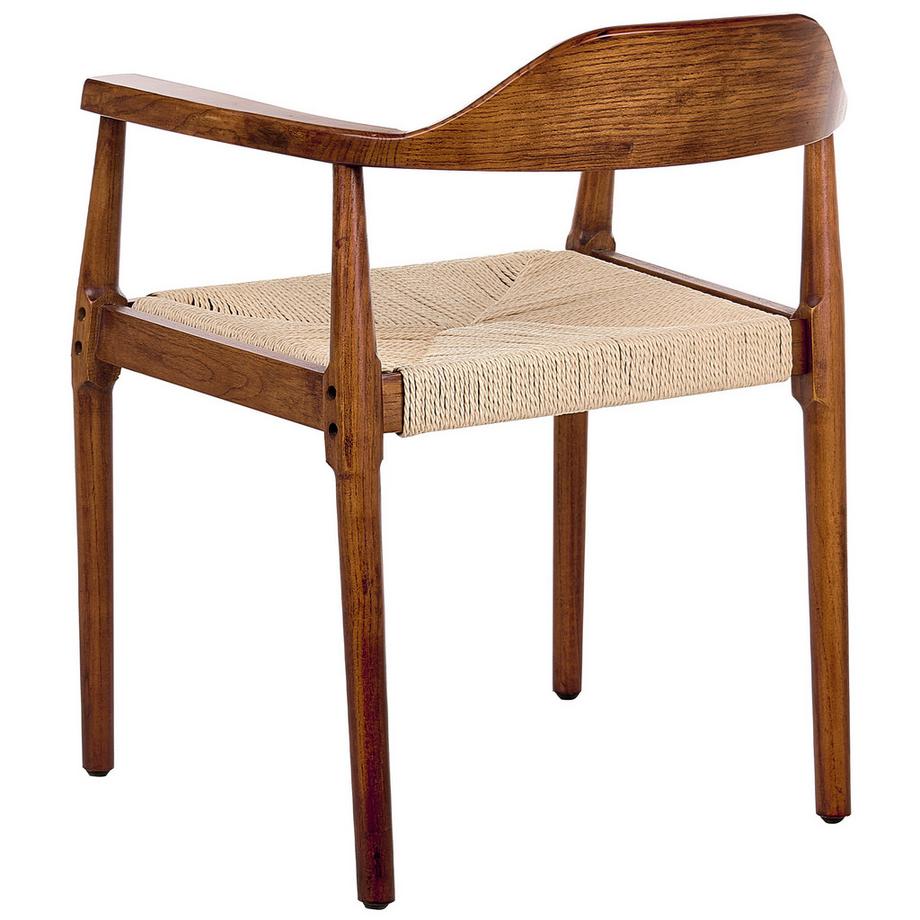 Beliani Set di 2 sedie da pranzo en Legno di caucciù Retrò OAKDALE  