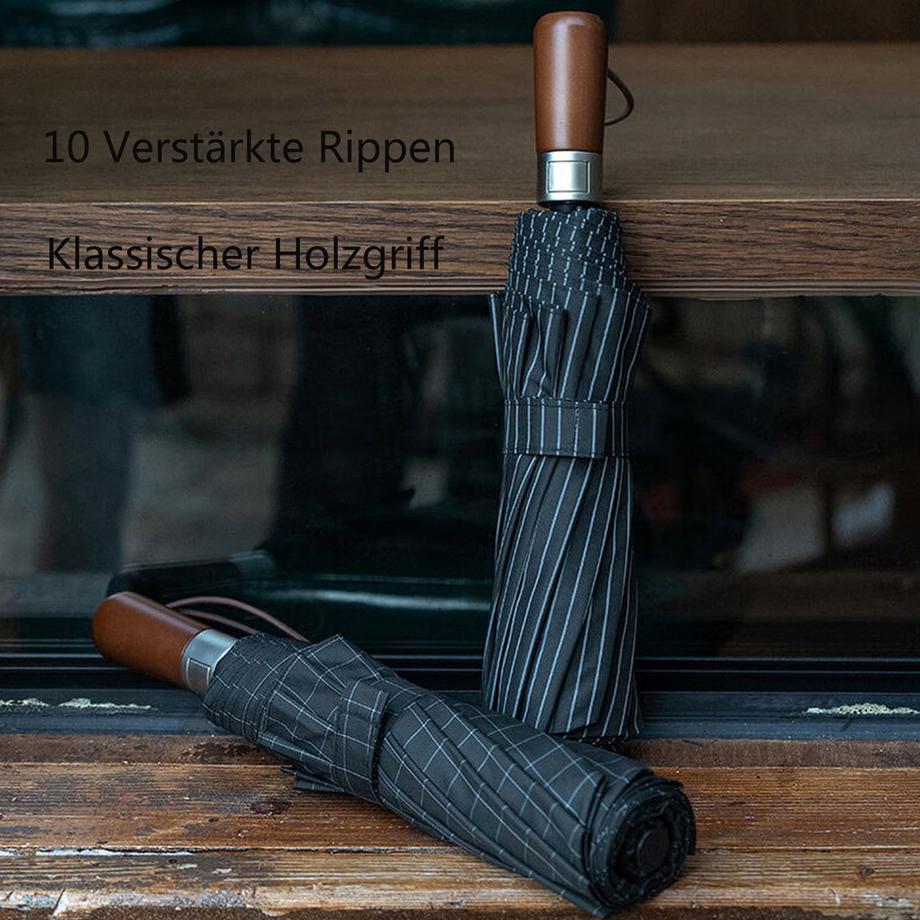 Alopini  Regenschirm großer sturmsicherer 2-Personen-Reiseschirm winddichter Taschenschirm öffnen-schließen Automatikschirm 