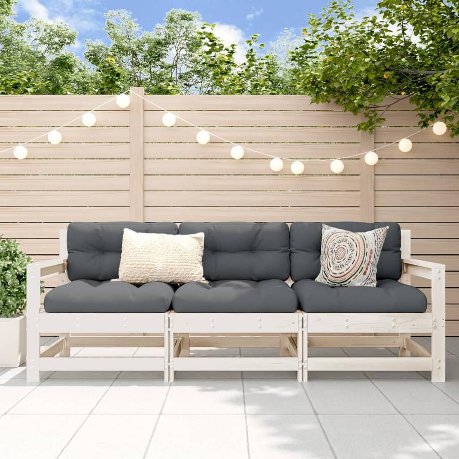 VidaXL Ensemble de salon de jardin bois  
