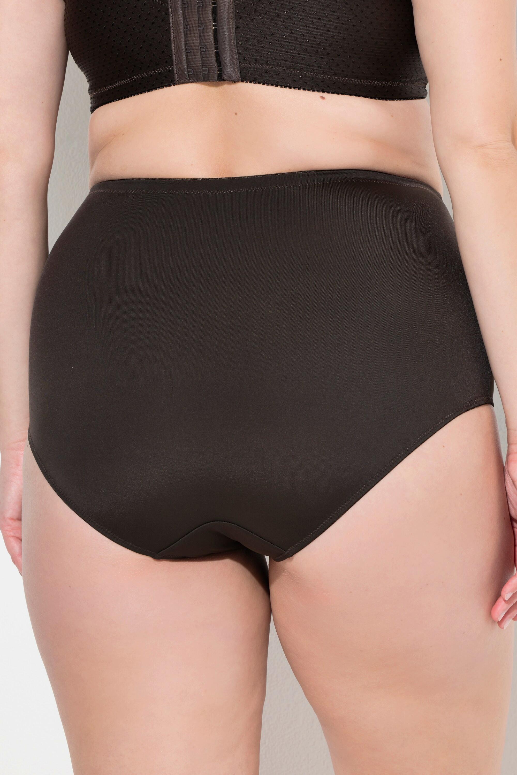 Ulla Popken Culotte gainante Taille Haute Empiècement Jacquard  