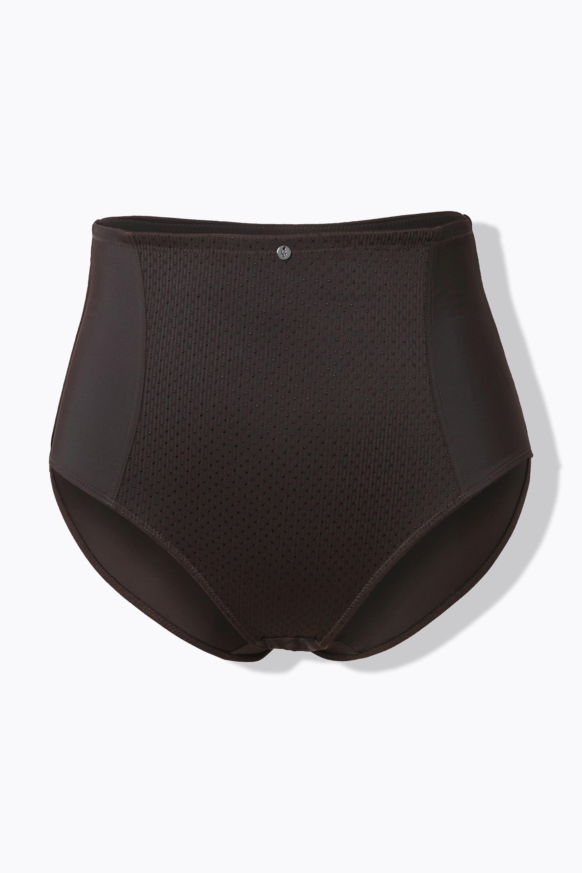 Ulla Popken Culotte gainante Taille Haute Empiècement Jacquard  