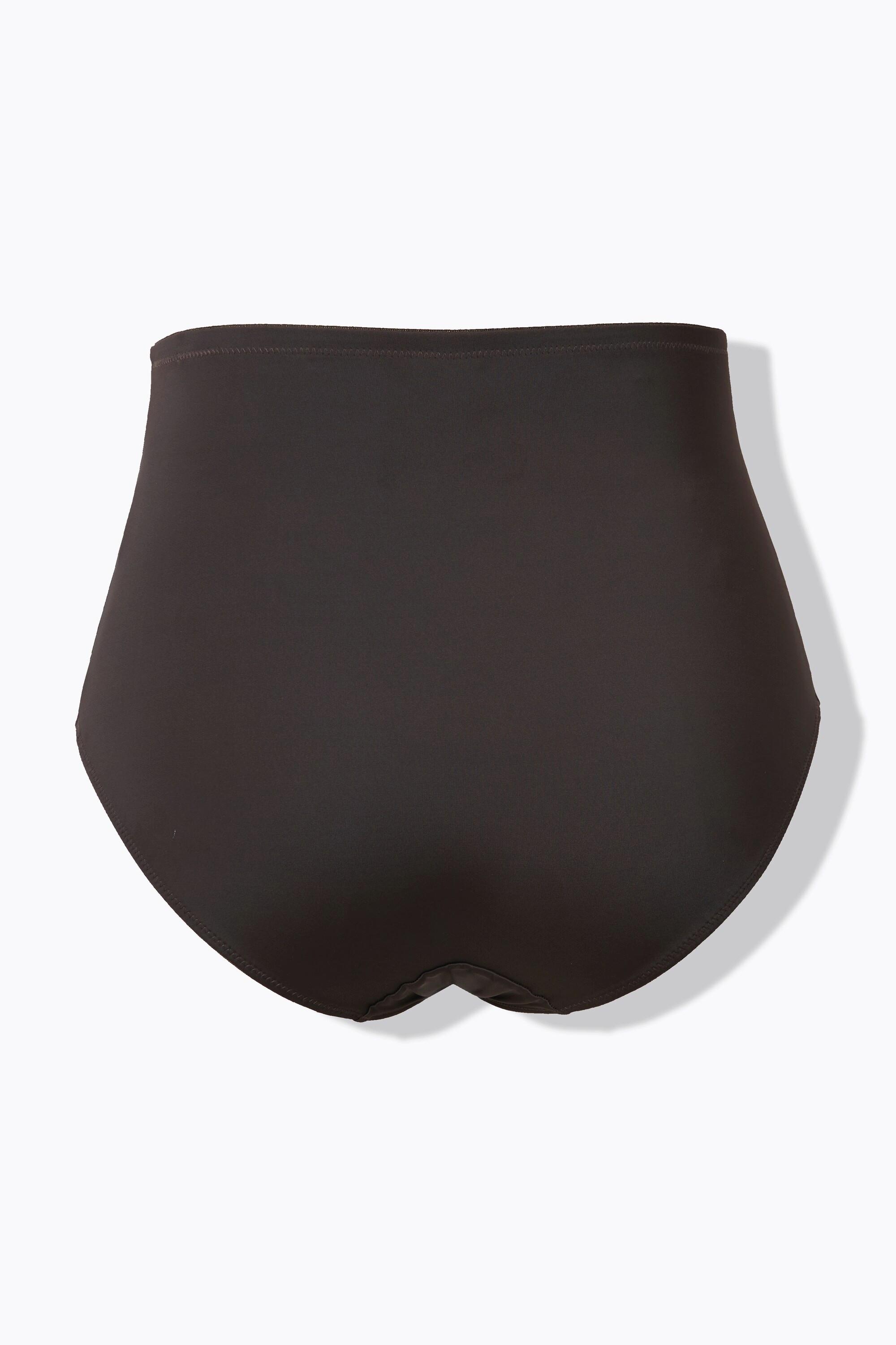 Ulla Popken Culotte gainante Taille Haute Empiècement Jacquard  