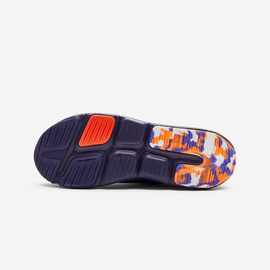 DECATHLON PLAYFUL SUMMER Low-Top Sneakers Turnschuhe Kinder Klettverschluss, Playful Summer dunkelviolett 