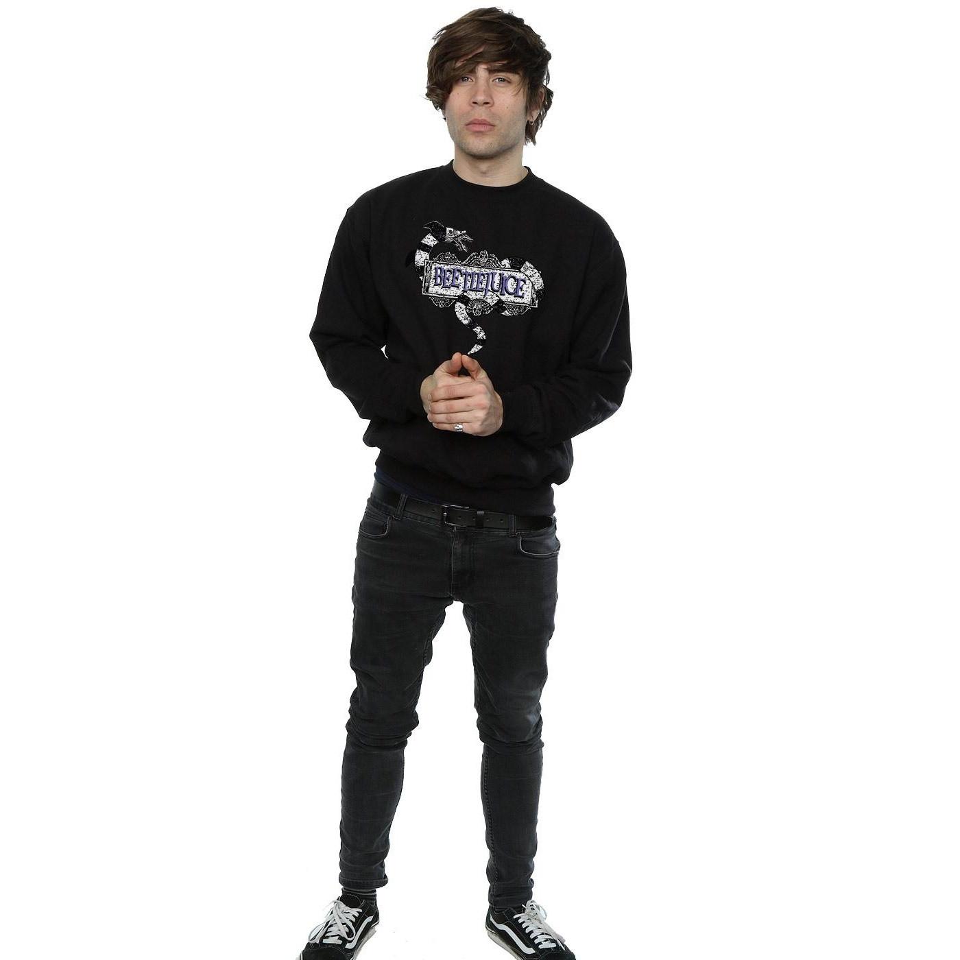 Beetlejuice Sandworm Logo Felpa  