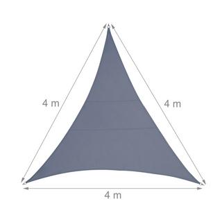 B2X Voile d'ombrage polyester triangulaire gris foncé  