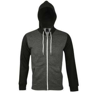 Silver Sweatshirt à capuche et fermeture zippée