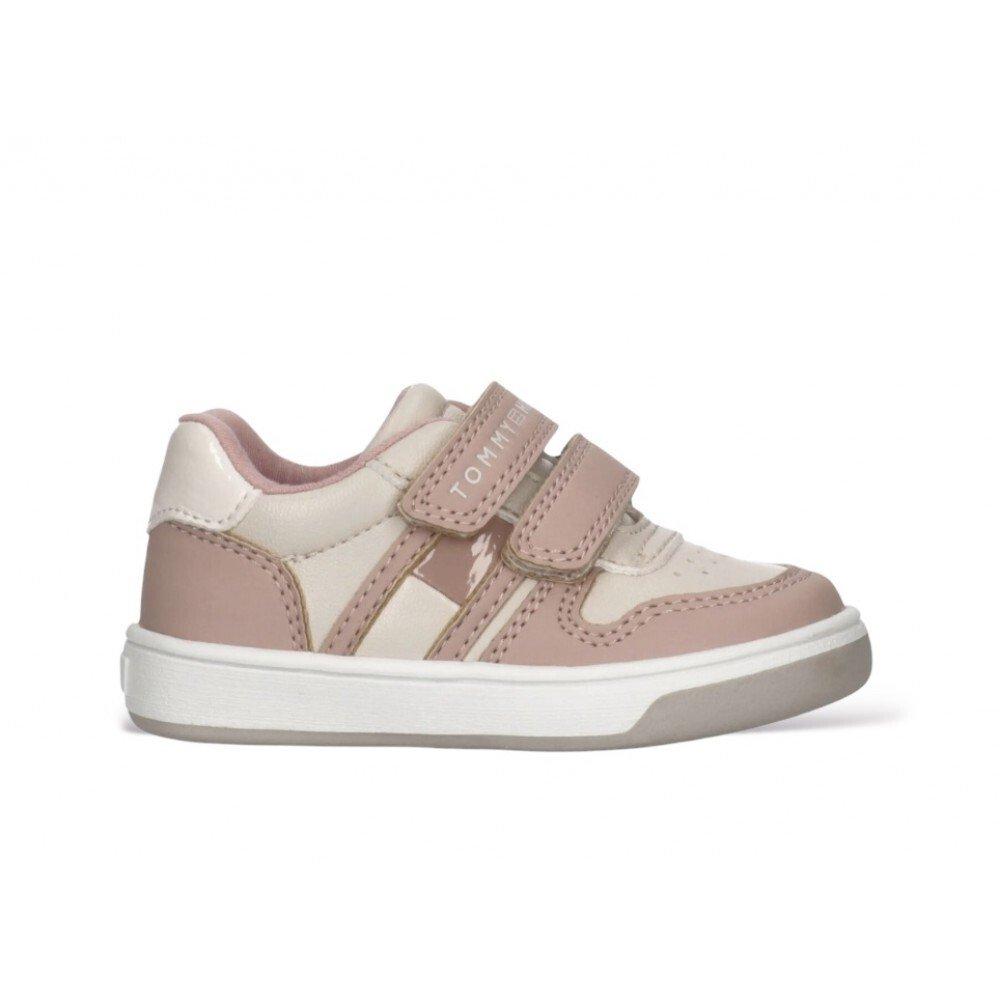 TOMMY HILFIGER  sneakers basse per bambini con strappi in velcro 