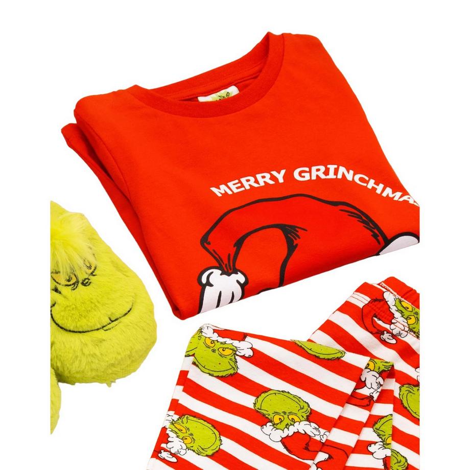The Grinch  Schlafanzug Langes Bein  weihnachtliches Design Langärmlig 