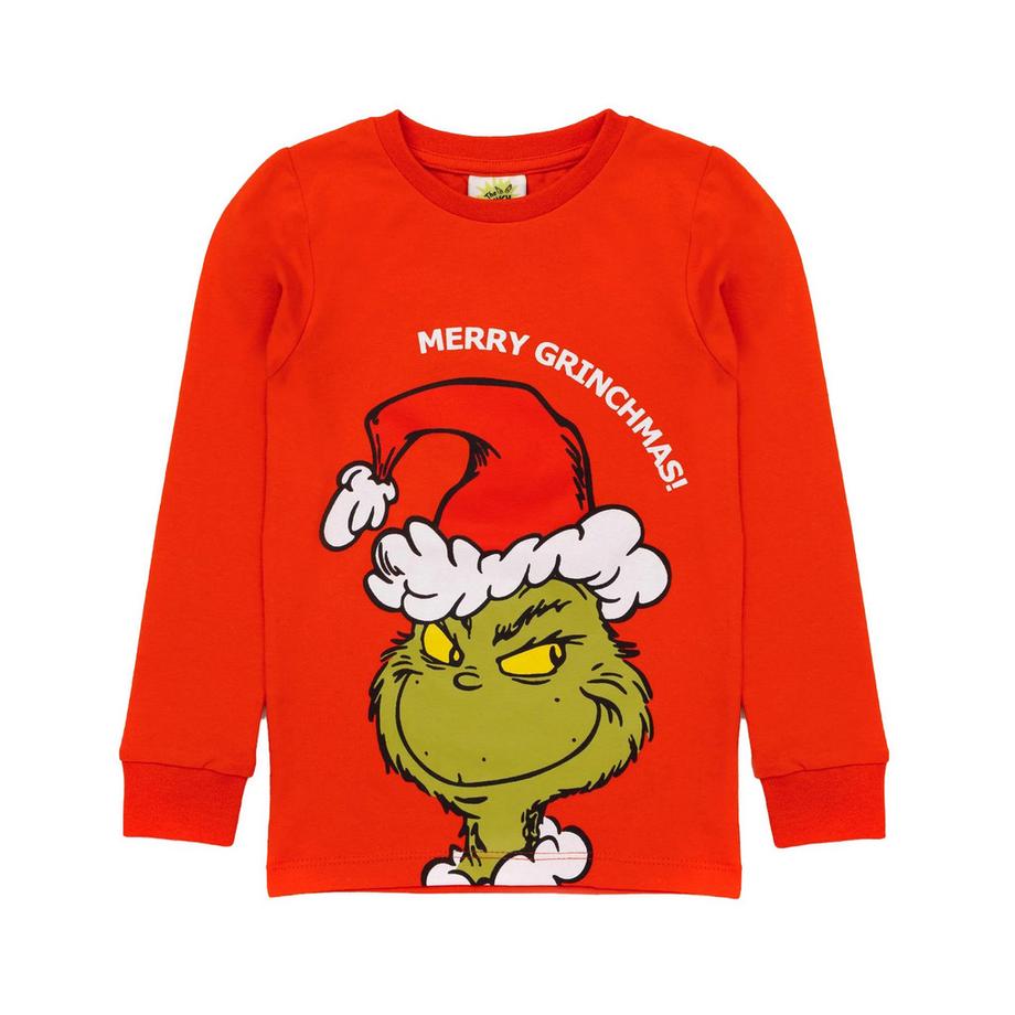 The Grinch  Schlafanzug Langes Bein  weihnachtliches Design Langärmlig 