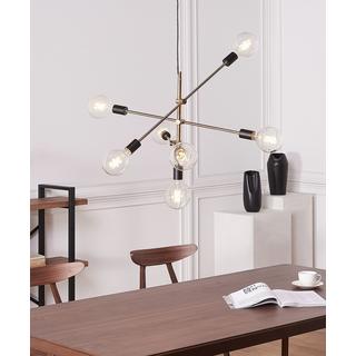 Beliani Lampe suspension en Métal Moderne CREMERA  