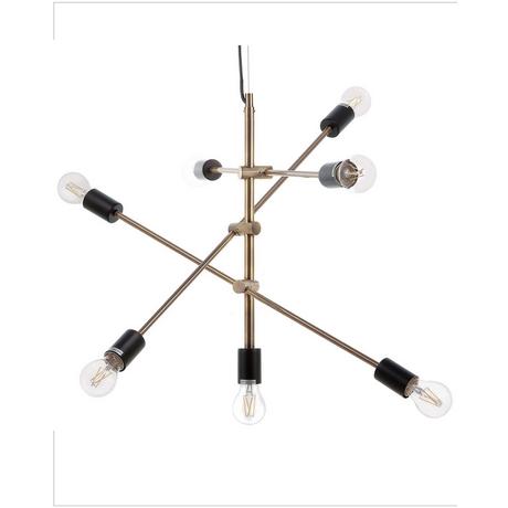 Beliani Lampe suspension en Métal Moderne CREMERA  