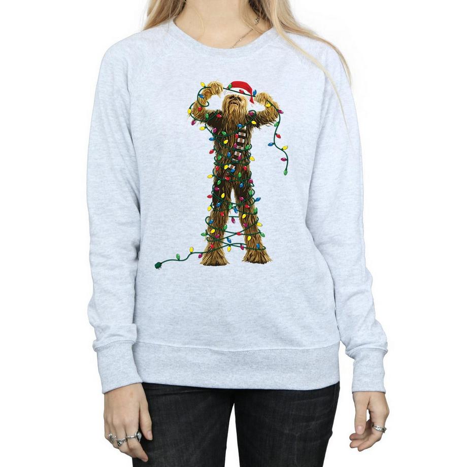 STAR WARS Star Wars Chewbacca Luci di Natale Felpa  