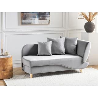 Beliani Chaise longue en Velluto Scandinavo MERI  