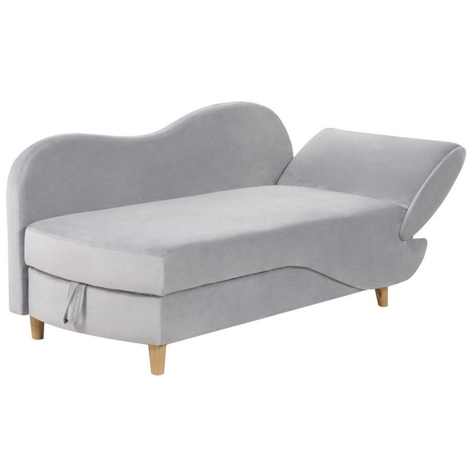 Beliani Chaise longue versione destra en Velluto Scandinavo MERI  