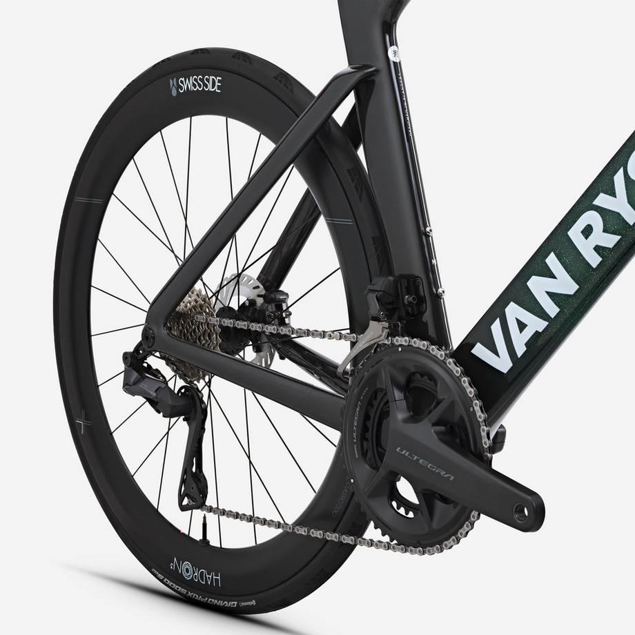 VAN RYSEL  Vélo de route Shimano Ultegra DI2 2x12v capteur de puissance, RCR-F Pro vert 