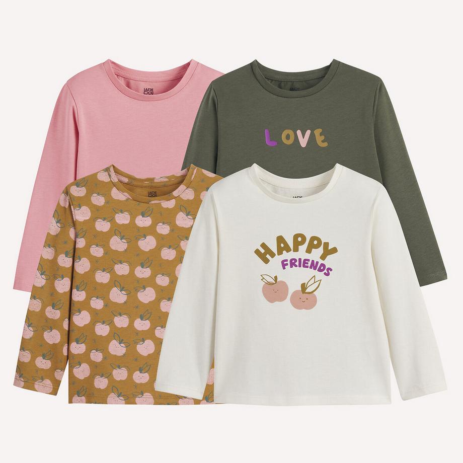 4er-Pack Langarmshirts