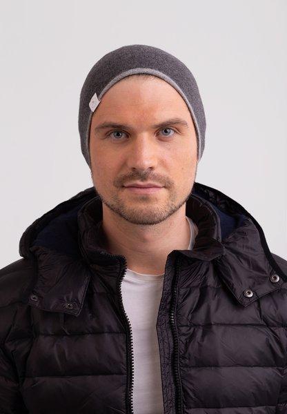 CASH-MERE.CH Cashmere Berretto Reversibile  