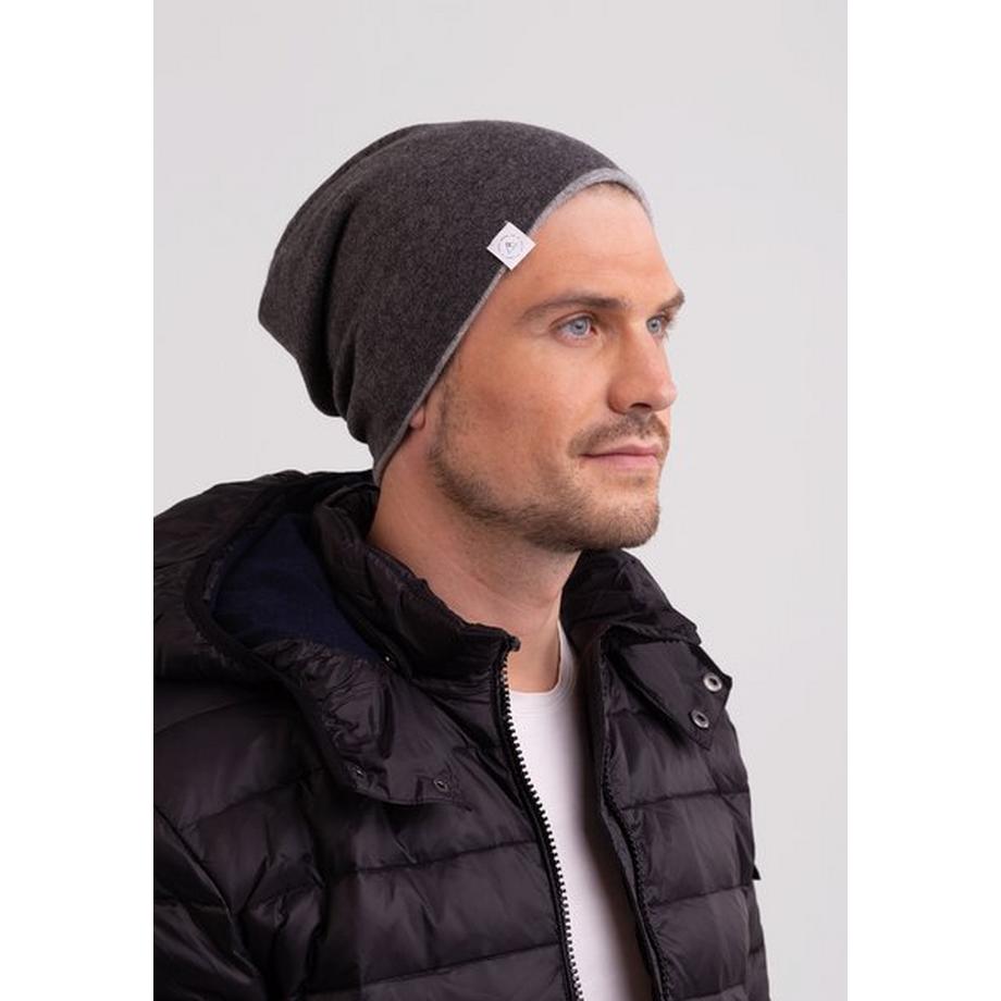 CASH-MERE.CH Cachemire Bonnet Réversible  