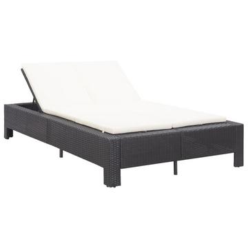 Chaise longue rotin synthétique