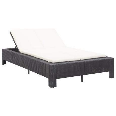 VidaXL Chaise longue rotin synthétique  