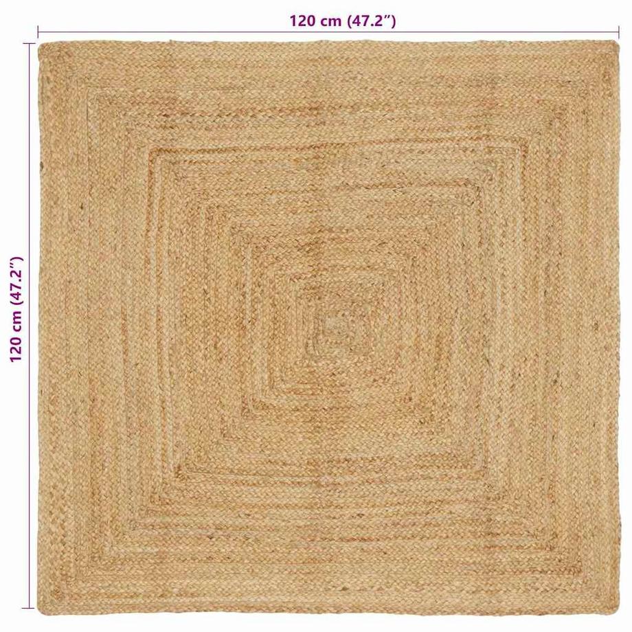 VidaXL  Teppich für das wohnzimmer jute 