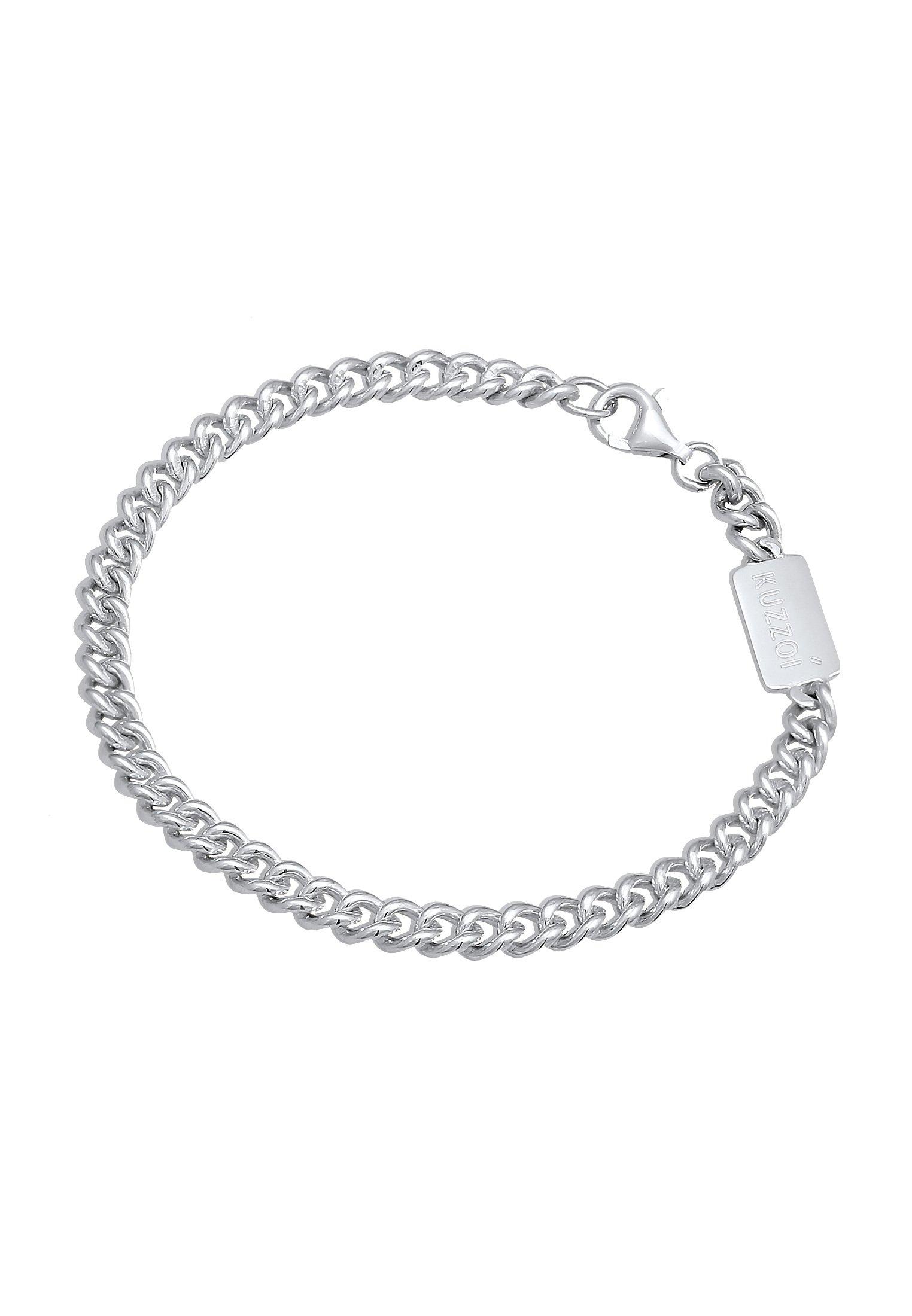 Kuzzoi  Bracelet Herren Rundpanzer Massiv 925 Silber 