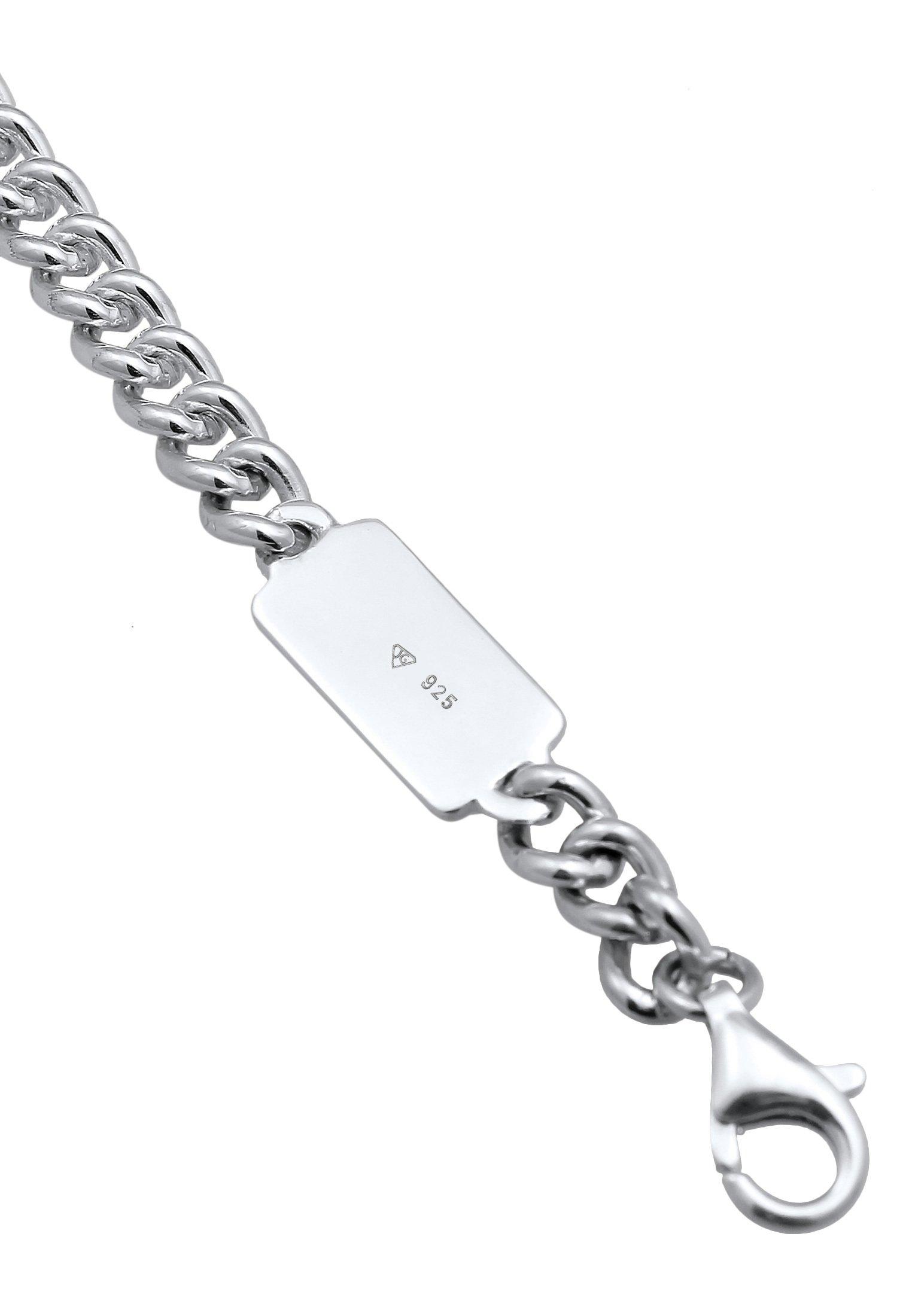 Kuzzoi  Bracelet Herren Rundpanzer Massiv 925 Silber 