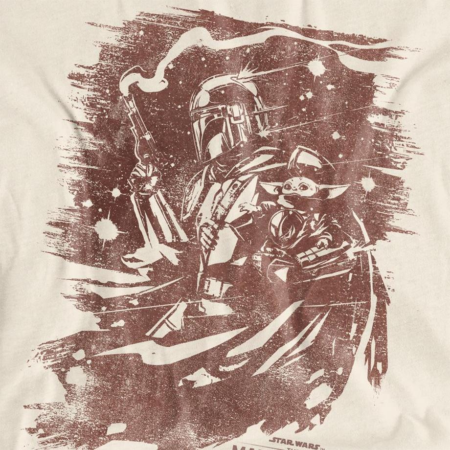 STAR WARS Star Wars The Mandalorian Grogu T-Shirt Maniche Lunghe  