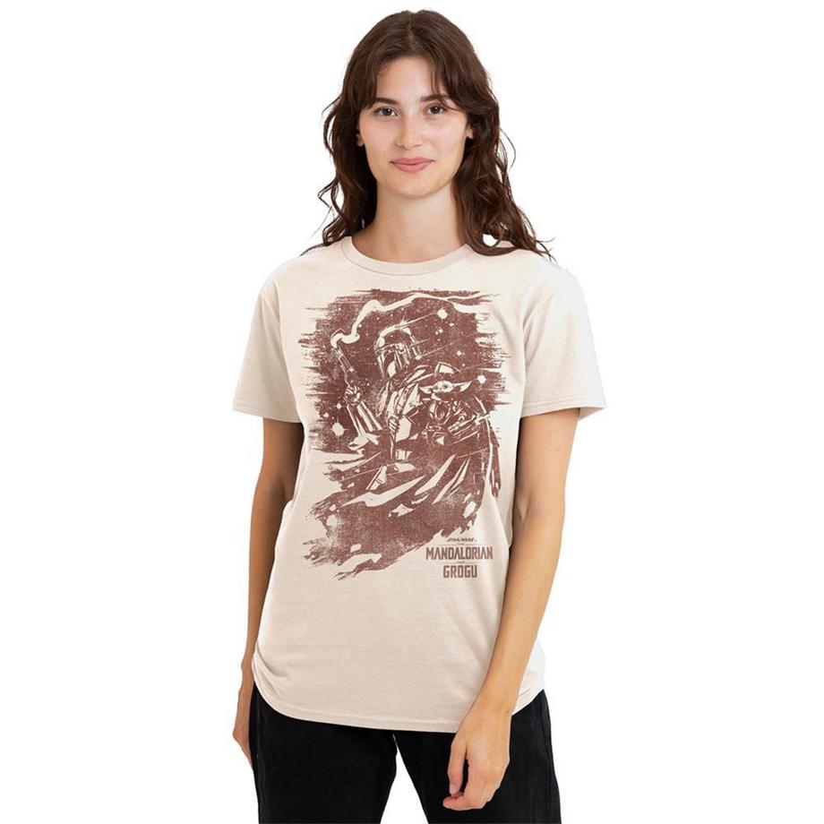 STAR WARS Star Wars The Mandalorian Grogu T-Shirt Maniche Lunghe  