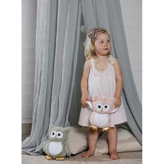 TEDDYKOMPANIET  Eule Nachtleuchtend Grün (25cm) 