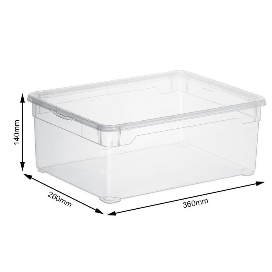 rotho Aufbewahrungsbox CLEAR 10L  