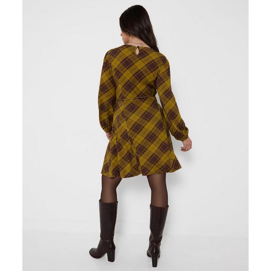 Joe Browns  Robe Courte en Jersey à Carreaux Tradition 
