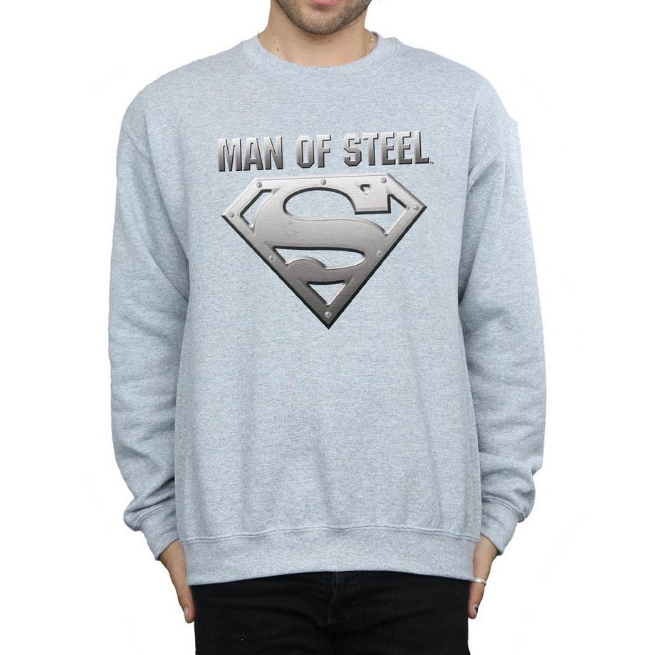 DC COMICS Man of Steel Superman Logo Felpa  