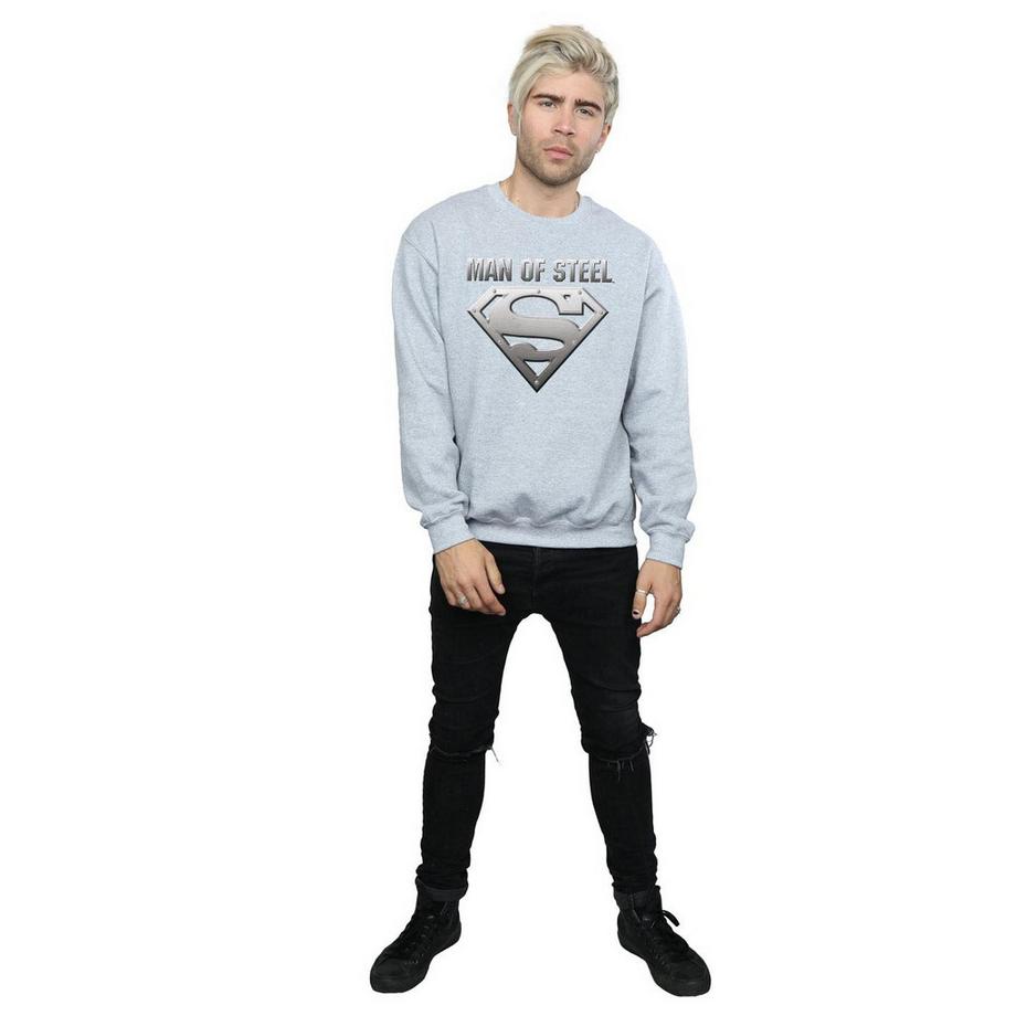 DC COMICS Man of Steel Superman Logo Felpa  