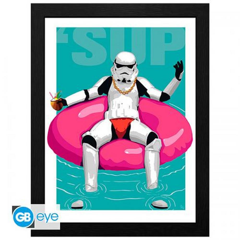 GB Eye  Original Stormtrooper Framed Print: Pool Boy 30x40cm 