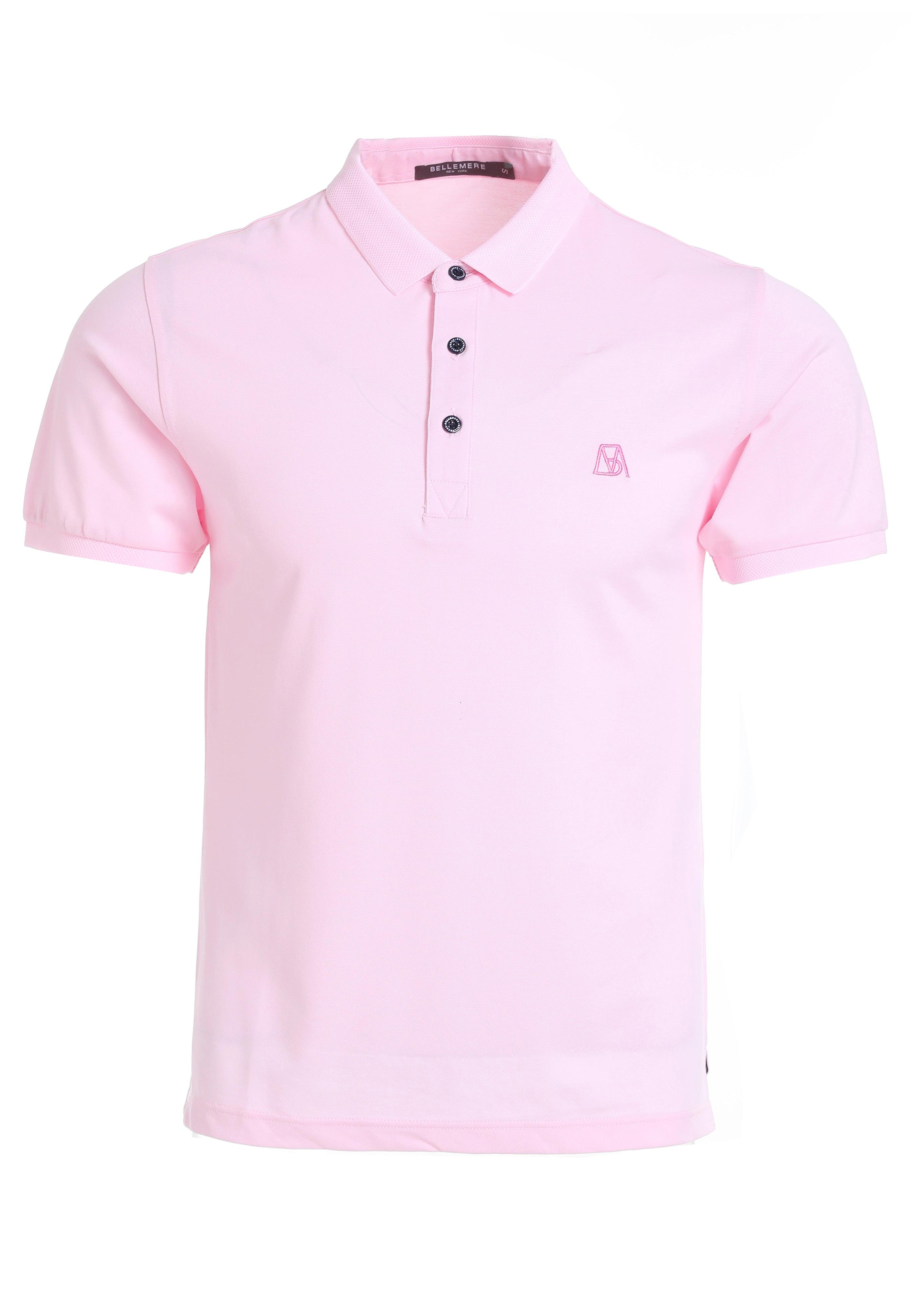 Bellemere New York  Polo en coton uni Bellemere 