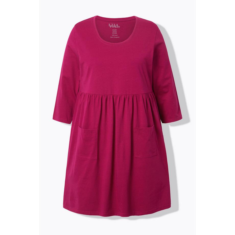 Ulla Popken Maglia lunga taglio svasato scollo rotondo maniche 3/4 con tasche  