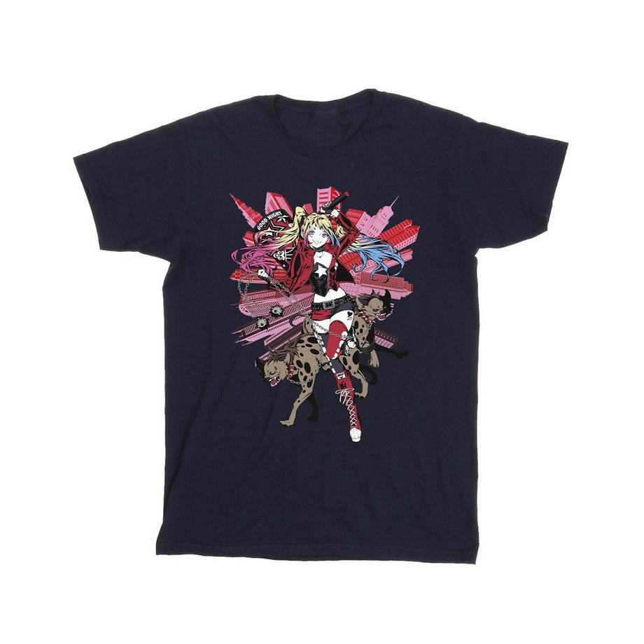 DC COMICS Harley Quinn T-Shirt Stampata  