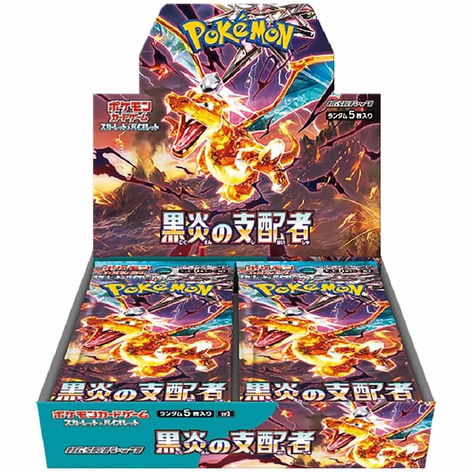 Pokémon  Scarlet & Violet Ruler of Black Flame (sv3) Booster Display - JPN 