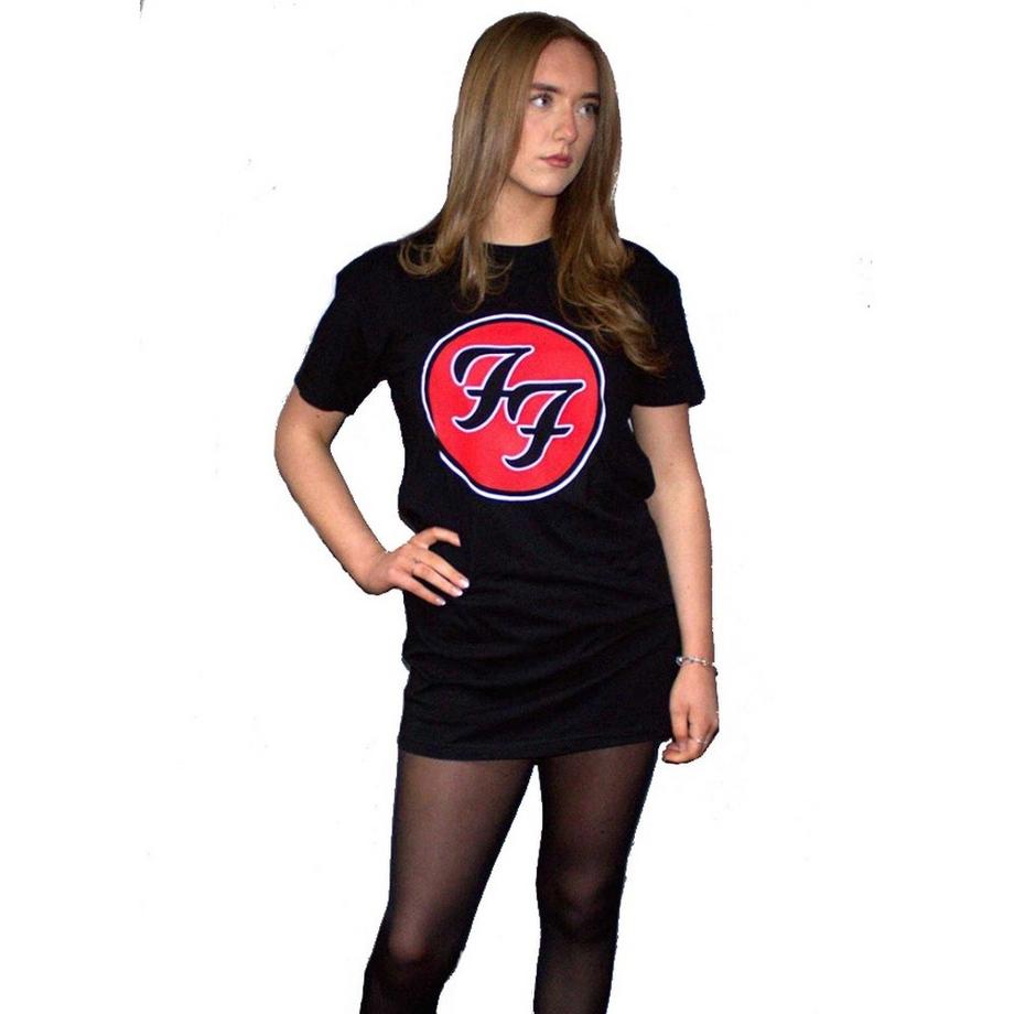 Foo Fighters FF Logo Print T-Shirt  