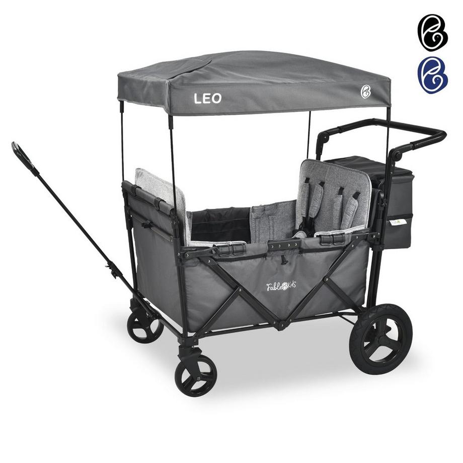 FableKids  Bollerwagen LEO X4Plus mit Dach faltbarer Transportwagen 