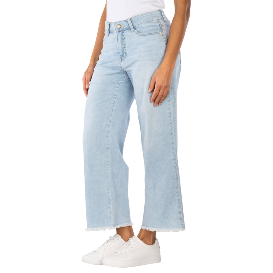MAC Dream Wide Wide Leg Light Denim Jeans  