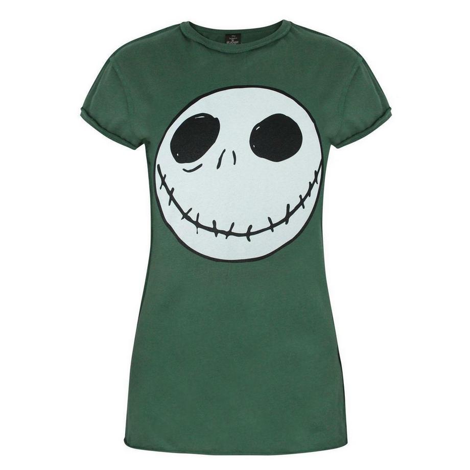 Nightmare Before Christmas Jack Skellington Umgekehrte Naht Slim Fit T-Shirt  