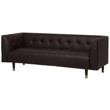 3 Sitzer Sofa aus Spaltleder Retro BYSKE