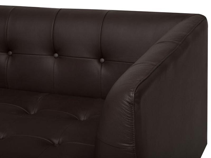 Beliani 3 Sitzer Sofa aus Echtleder Retro BYSKE  