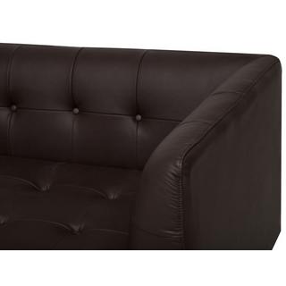 Beliani 3 Sitzer Sofa aus Echtleder Retro BYSKE  