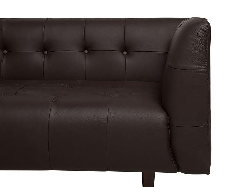 Beliani 3 Sitzer Sofa aus Echtleder Retro BYSKE  